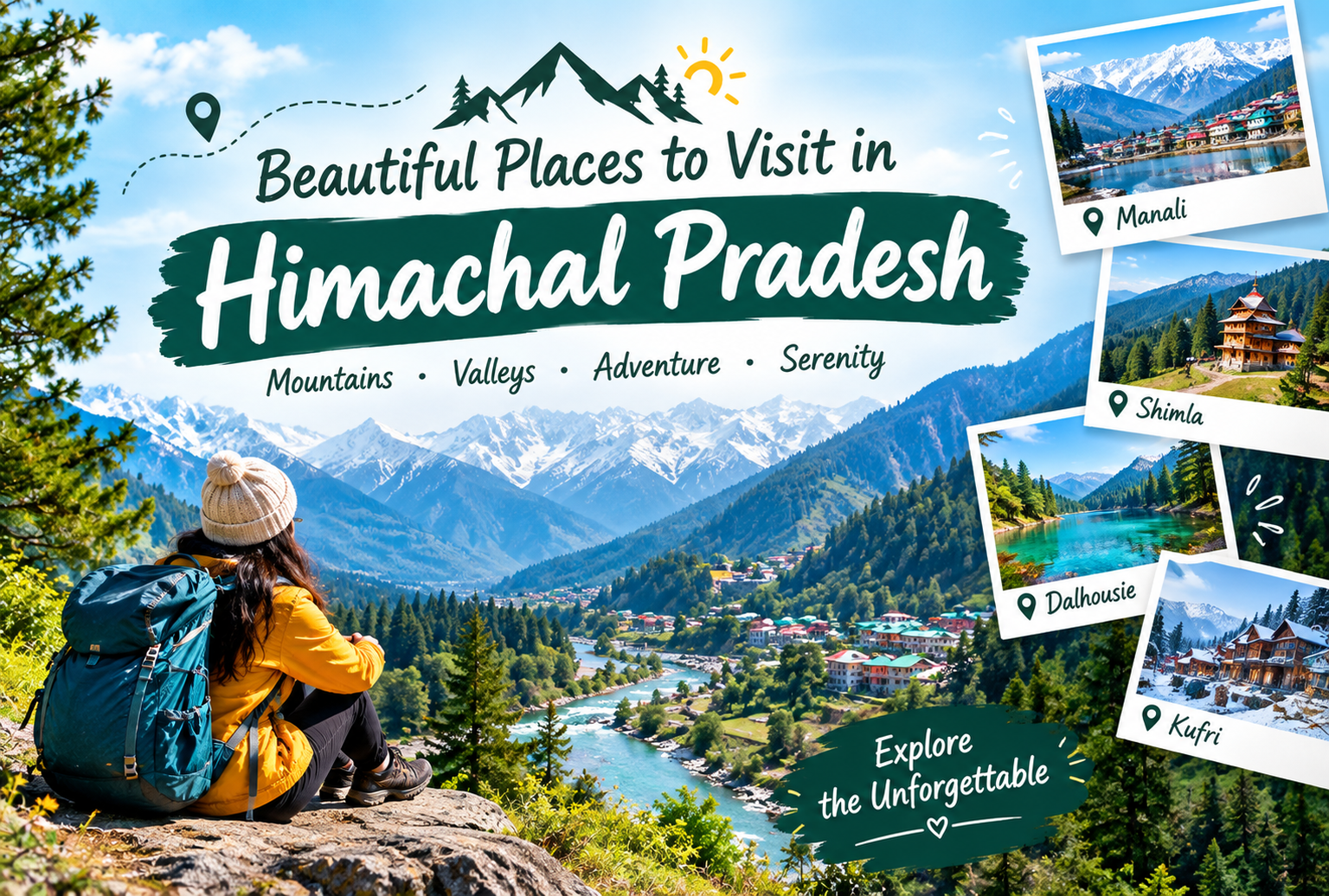 Beautiful Places to Visit in Himachal Pradesh