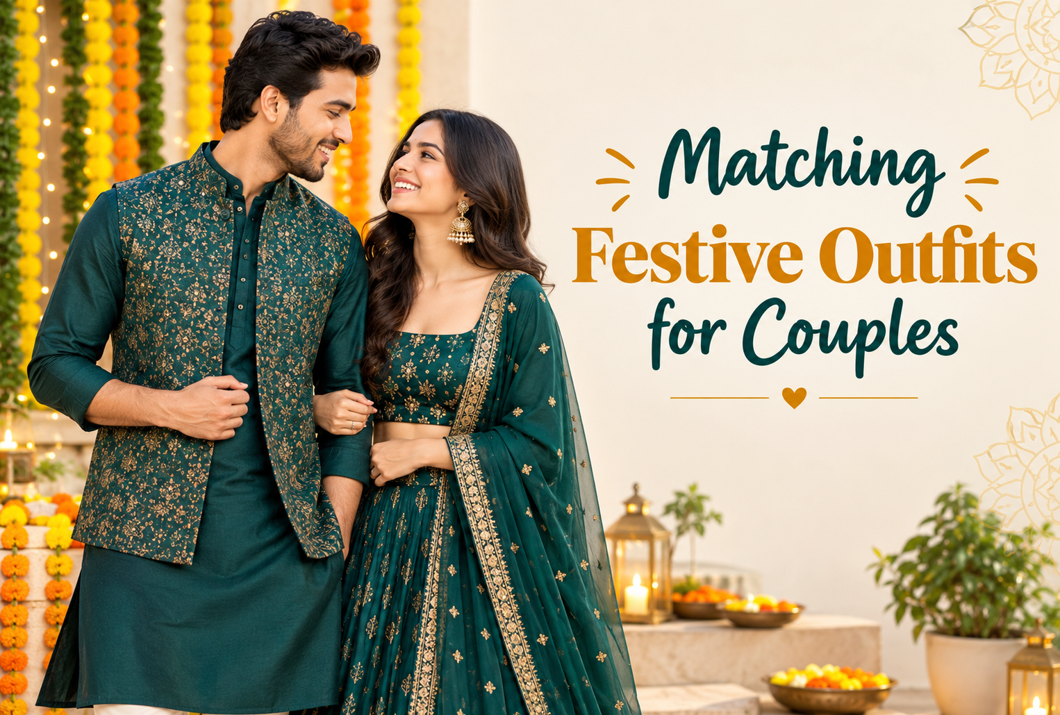 Matching Festive Outfits for Couples