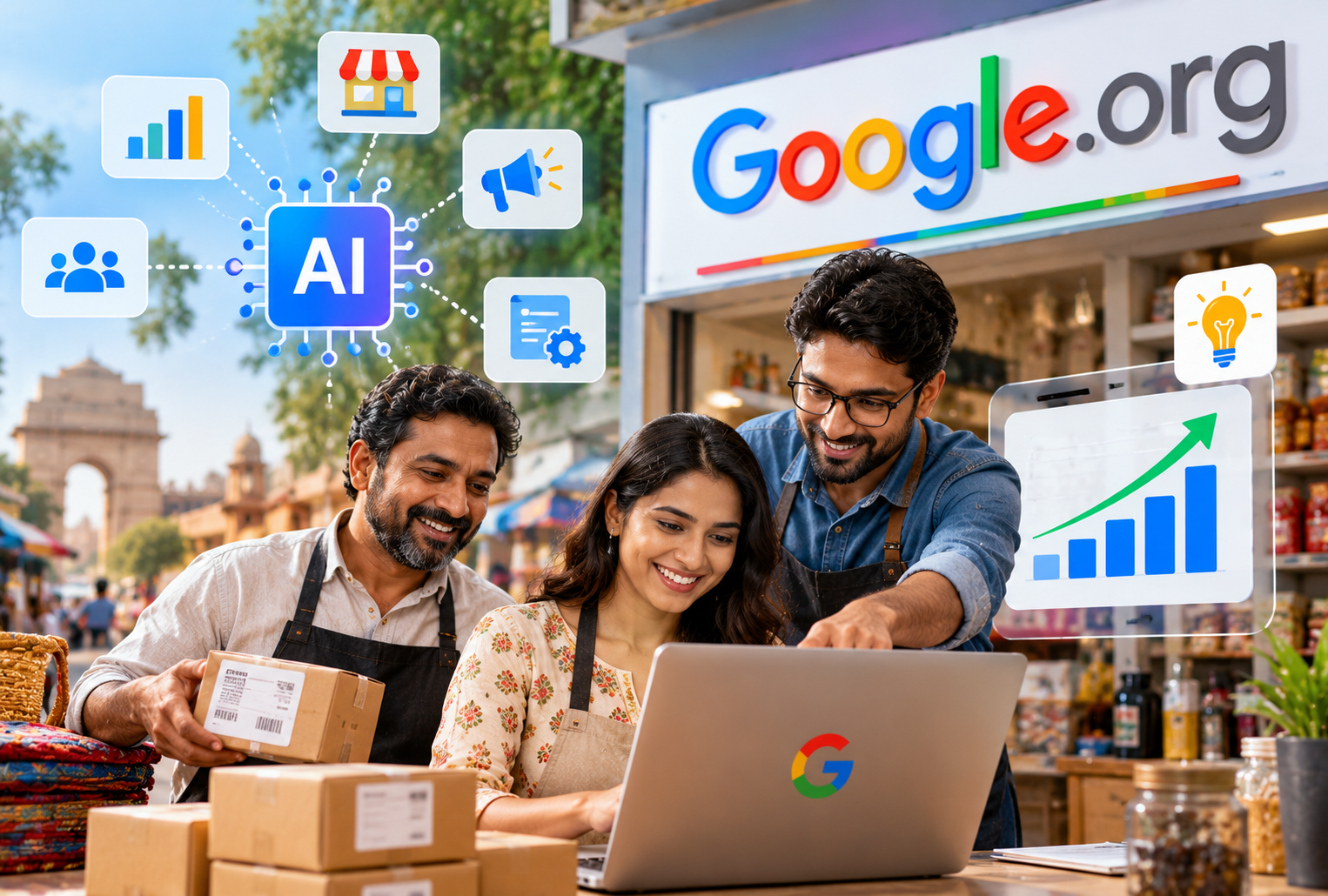 Google.org AI initiative for small businesses