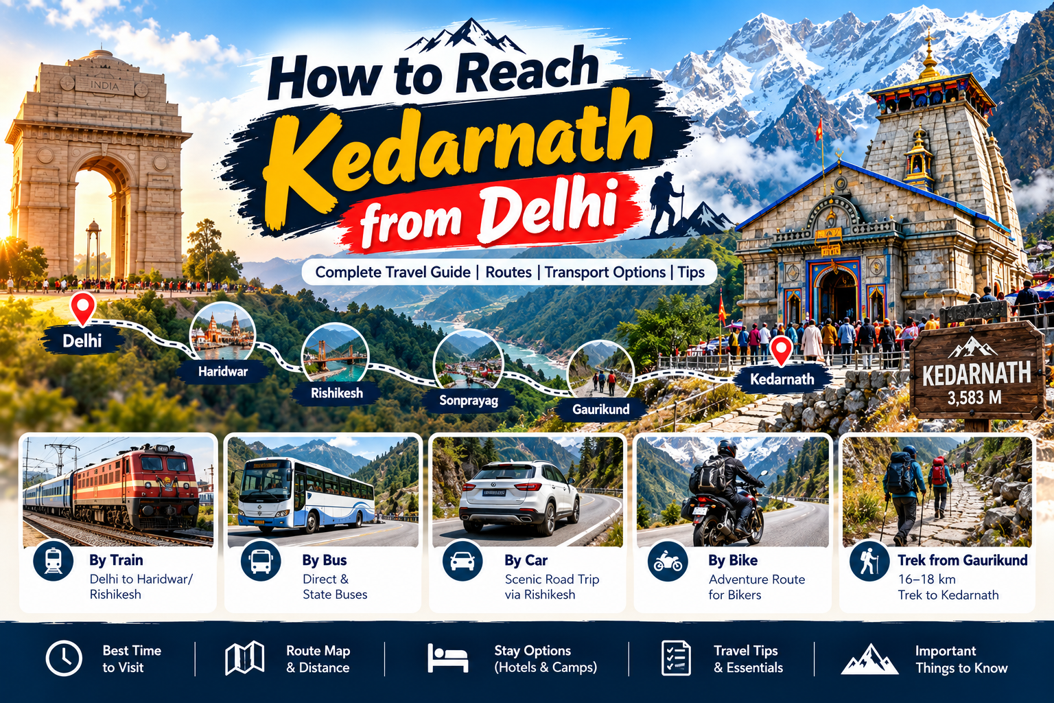 How to Reach Kedarnath from Delhi