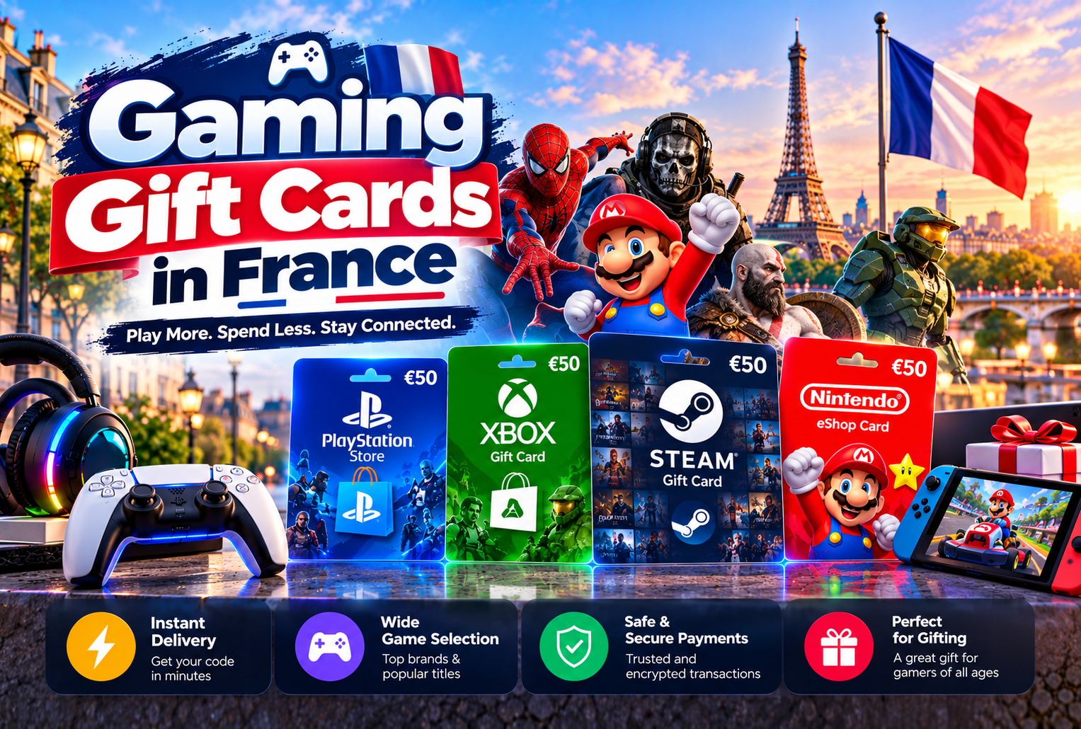 Gaming Gift Cards in France