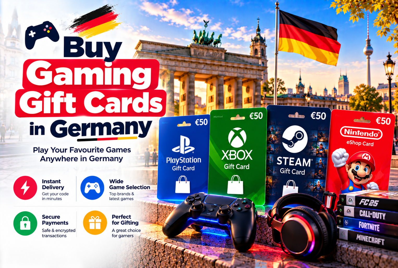 Buy Gaming Gift Cards in Germany